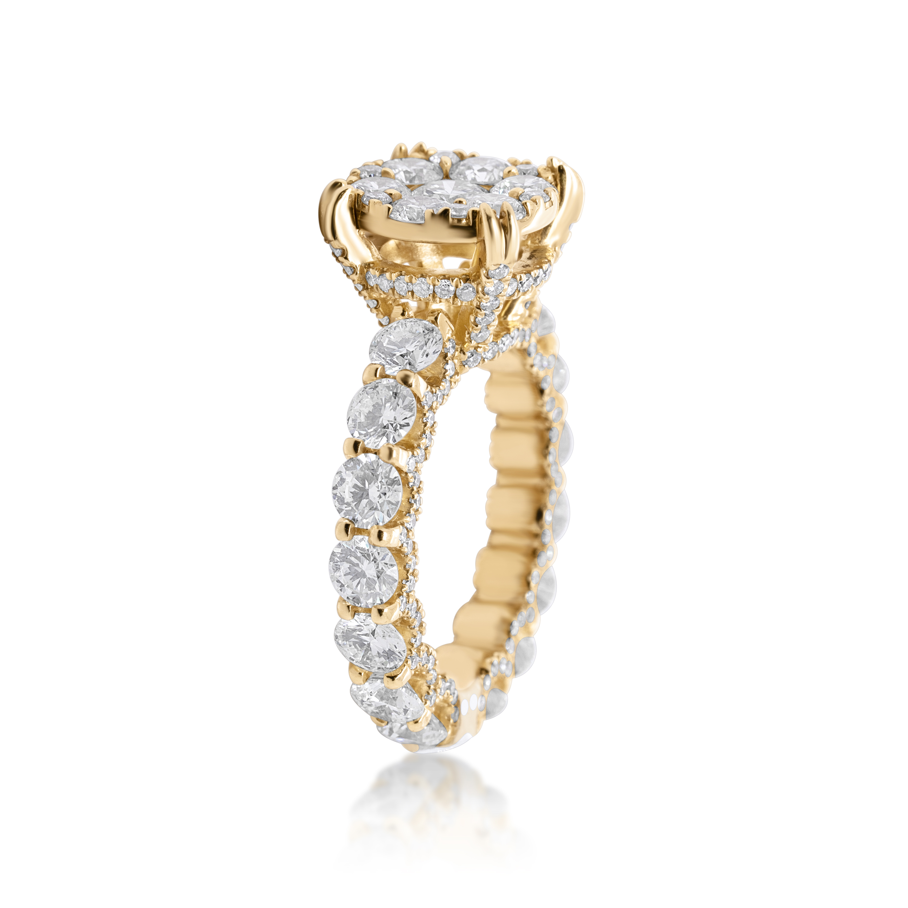 Diamond Ring 5.60 ct. 14K Yellow Gold